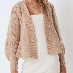 Spell Surf Shack Knit Cardigan- Taupe